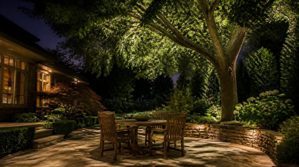 landscape-lighting-design-johnson-county-ks-uplighting-downlighting