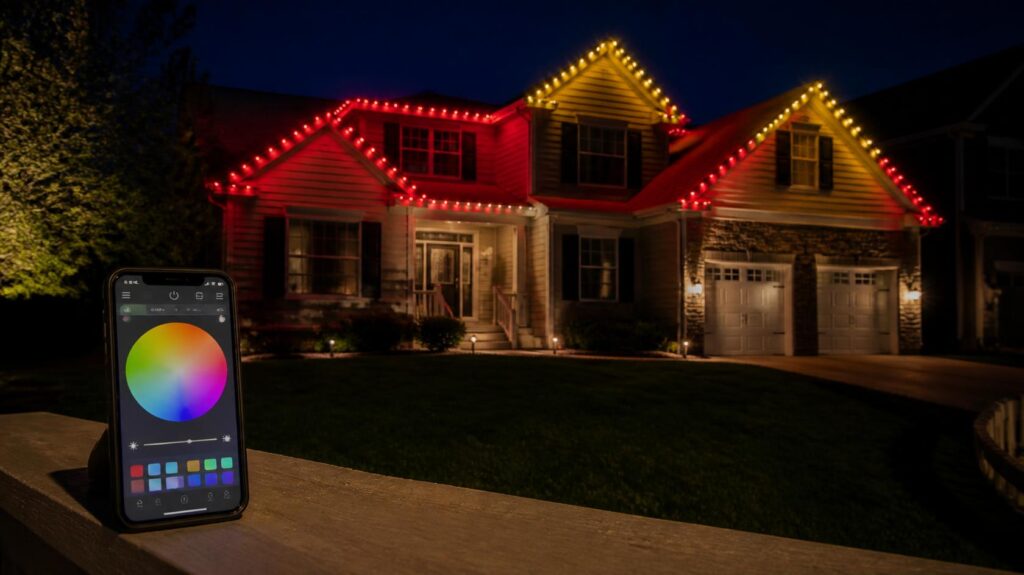 permanent-led-lights-chiefs-colors-app-control-johnson-county