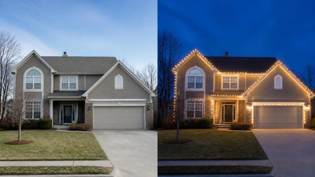 roofline-christmas-lights-before-after-johnson-county