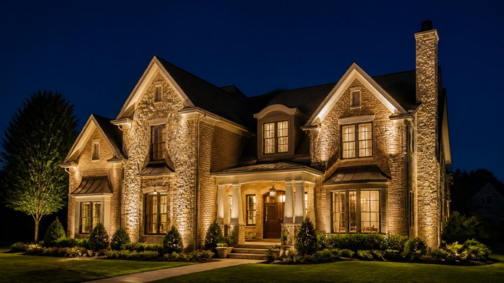 architectural-accent-lighting-johnson-county-ks-home-facade